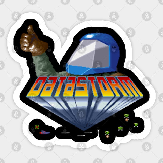 Datastorm Sticker by iloveamiga